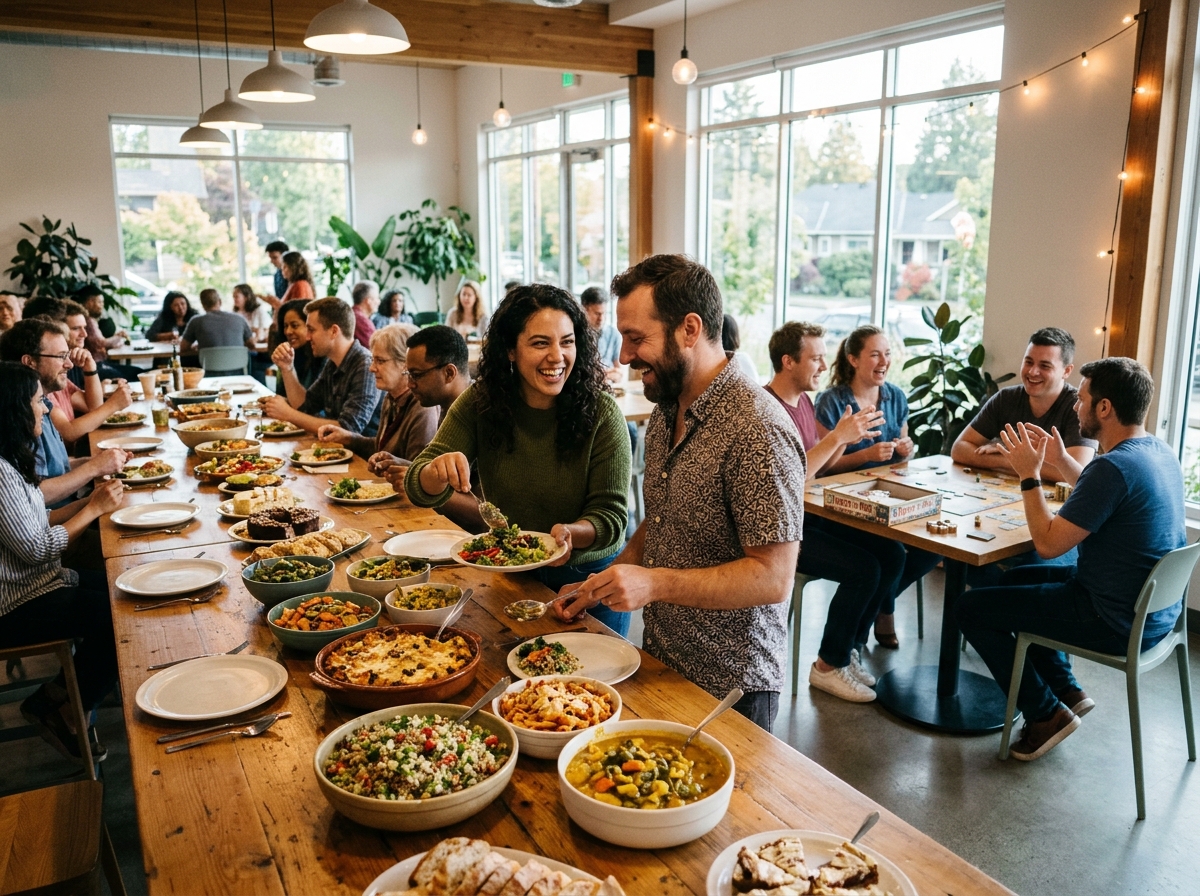 Community Potluck & Games — Open Meetup